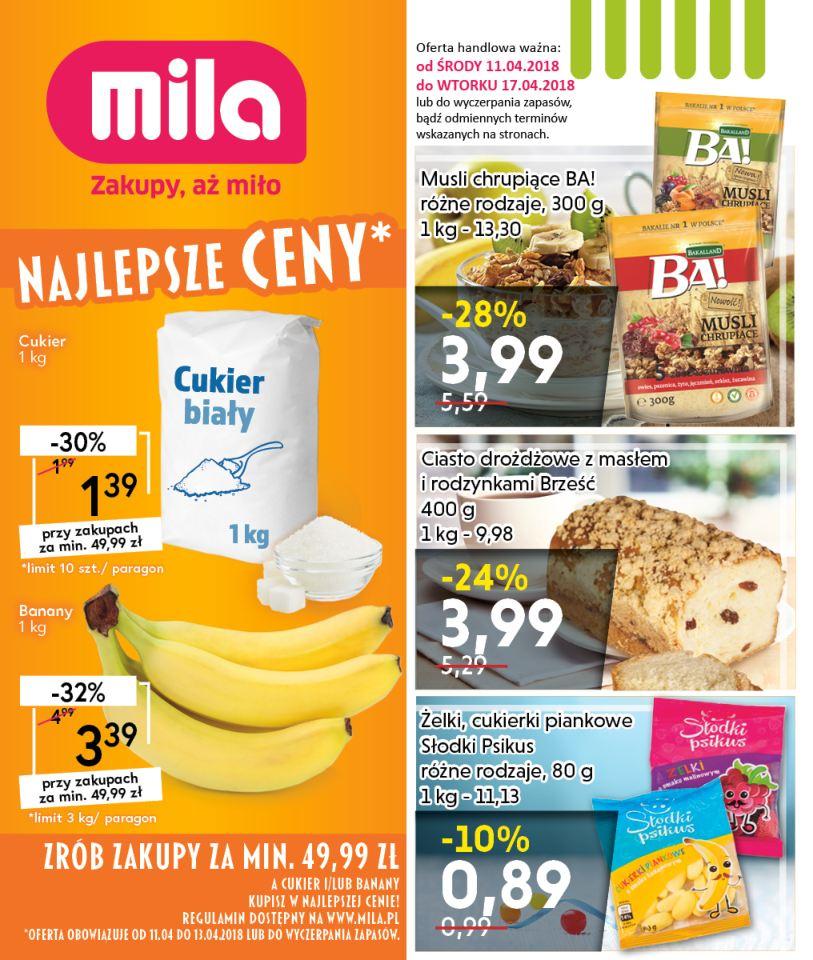 Gazetka promocyjna Mila str. 1