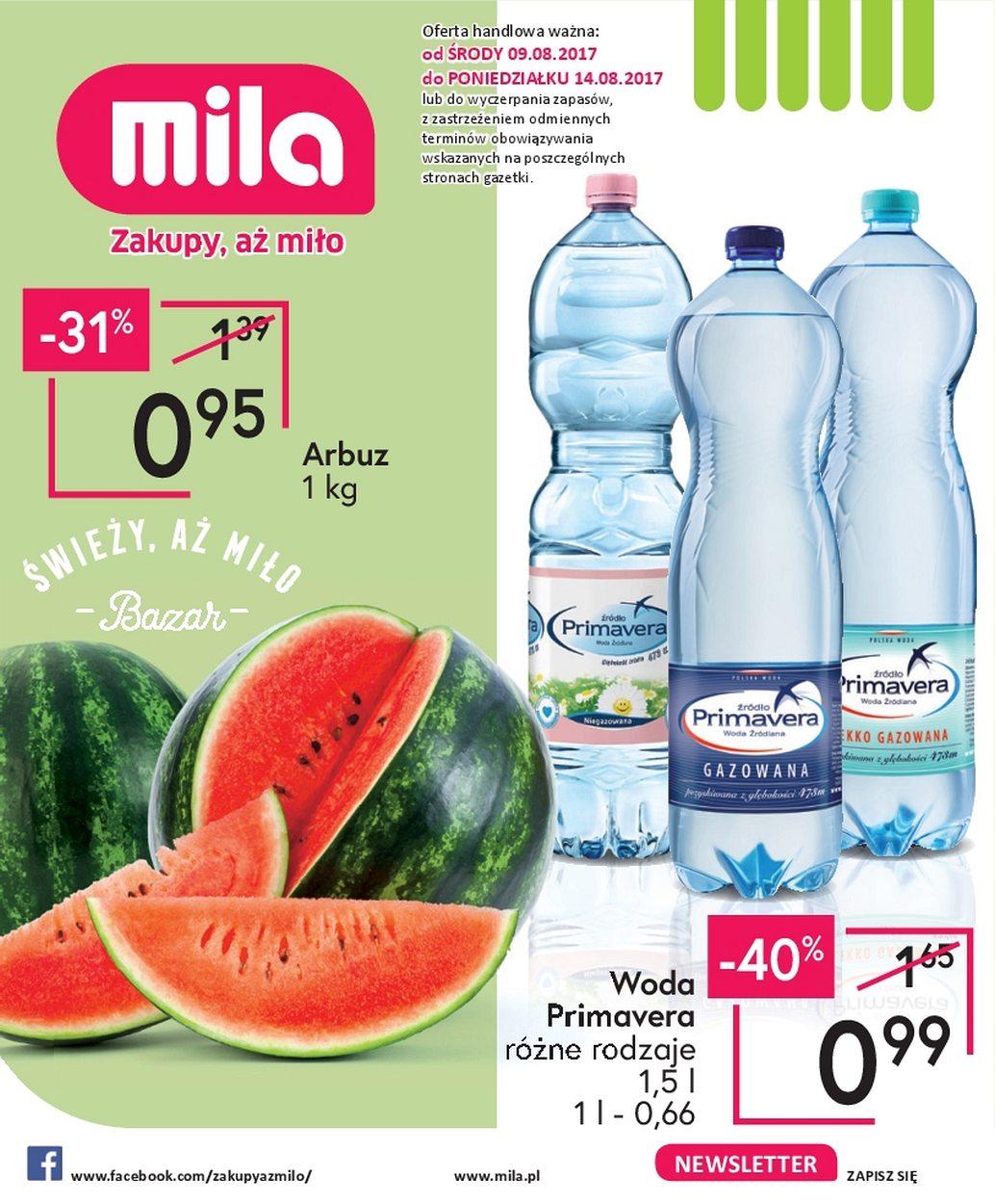 Gazetka promocyjna Mila str. 1