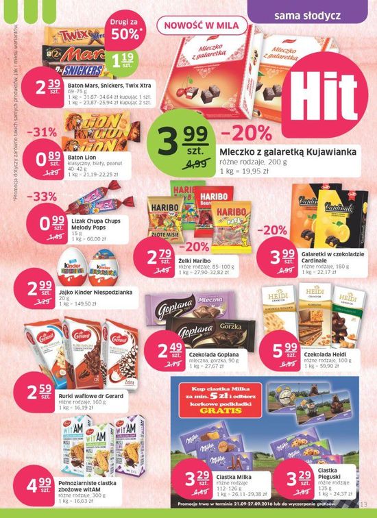 Gazetka promocyjna Mila str. 13