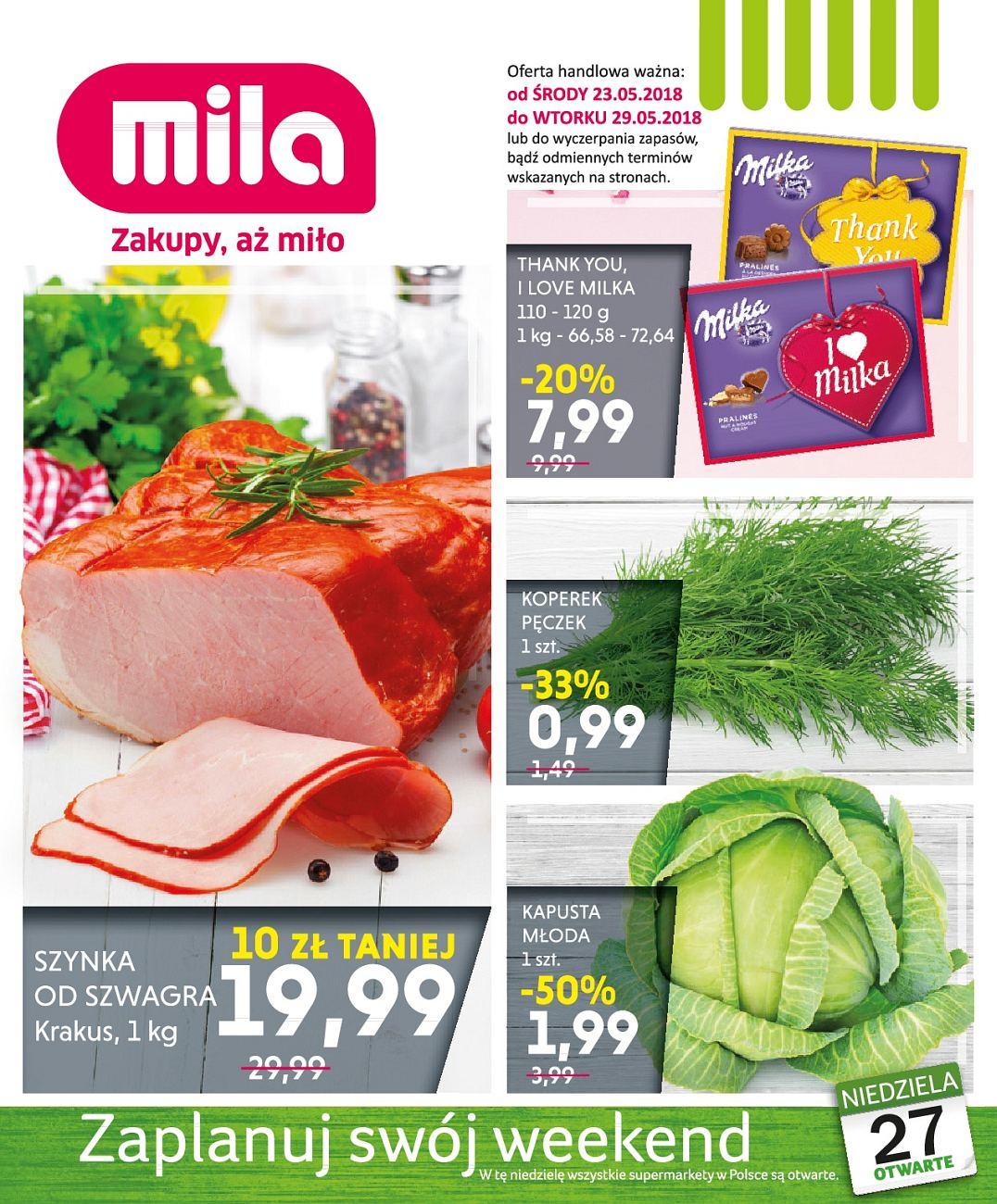 Gazetka promocyjna Mila str. 1