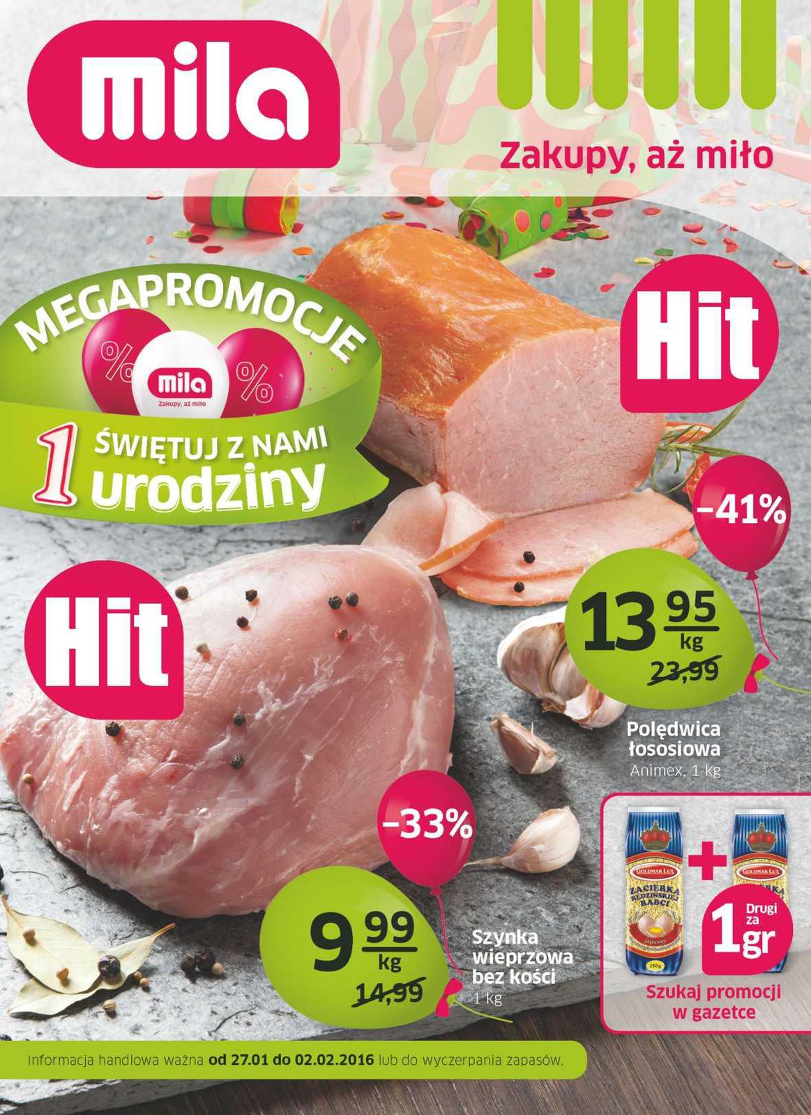 Gazetka promocyjna Mila str. 1