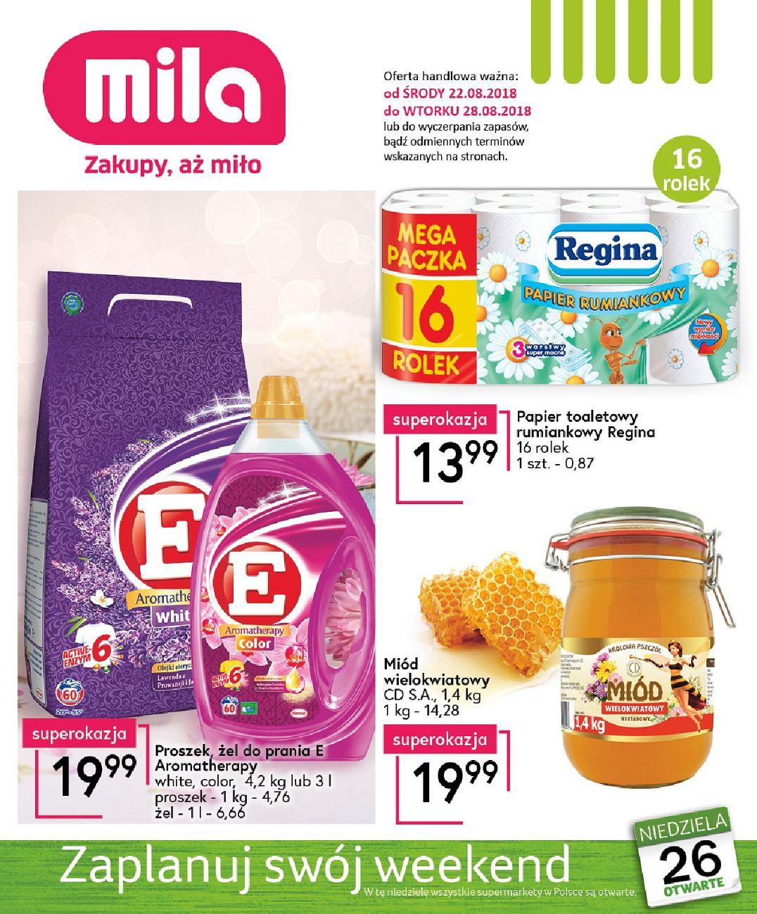 Gazetka promocyjna Mila str. 1
