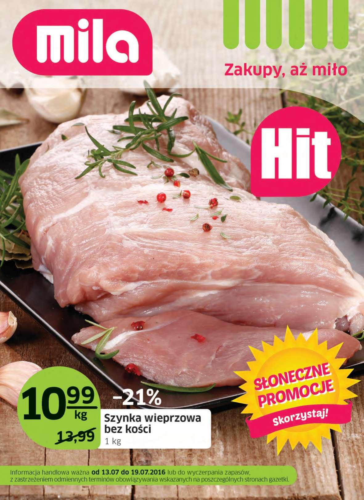 Gazetka promocyjna Mila str. 1